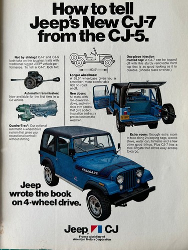 Vintage 1975 jeep 7 - 1975, cj-7