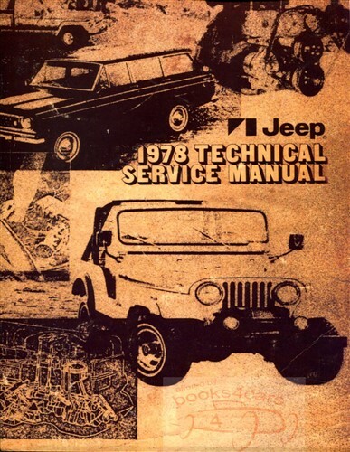 Jeep 1978 shop manual - 1978,