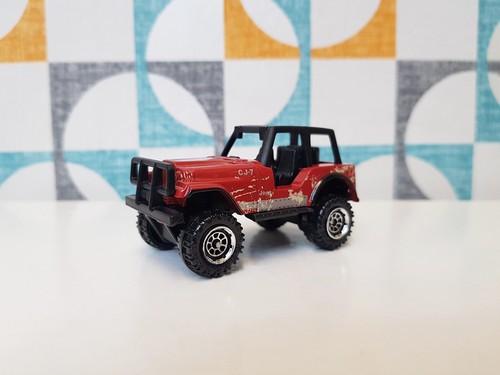 Matchbox jeep 4x4 brown - cj-7,