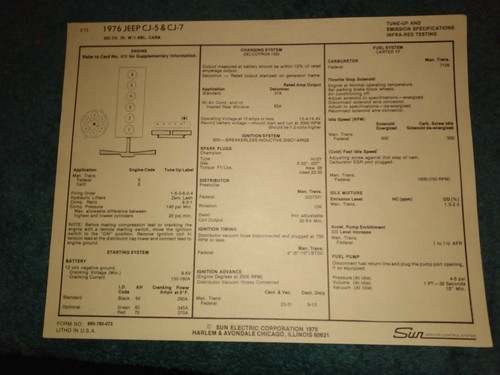 1976 jeep 232 engine - i-6,