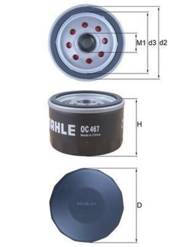 Mahle oil filter for - oil,