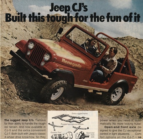 Vtg 1978 jeep and - cj-5,