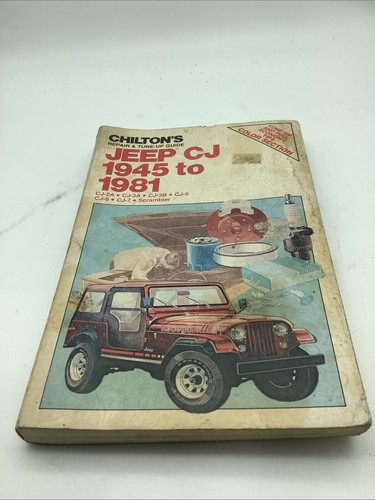 Chiltons jeep repair - chiltons,