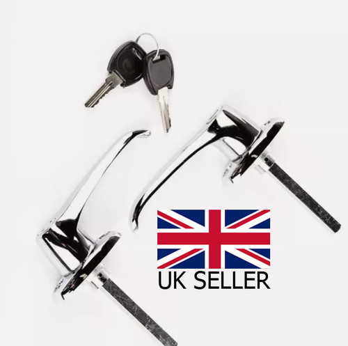 Door handle lever - door, chrome