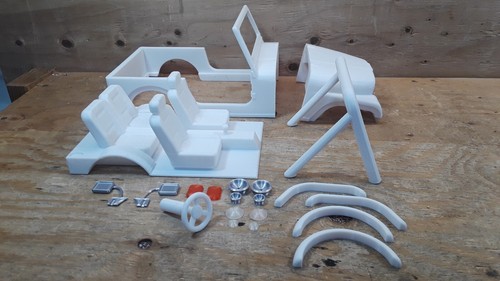 Printed car jeep cj 7 - 3d,