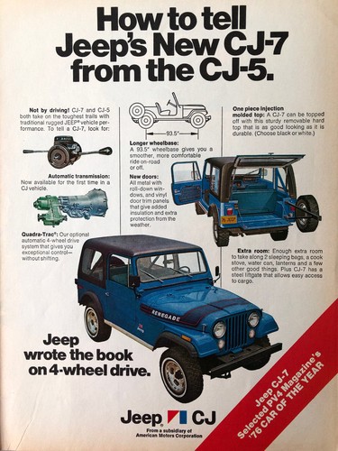 Vintage 1976 jeep - 1976, cj-7