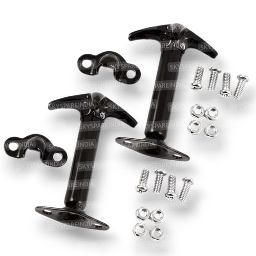 Black hood catch - black,