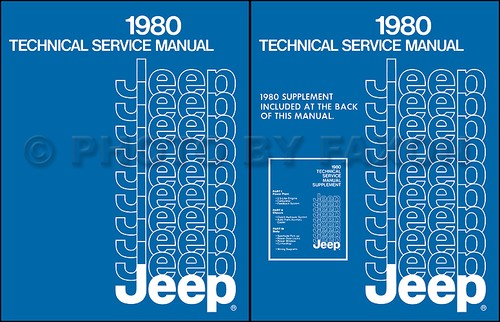 1980 jeep repair shop - shop, manual