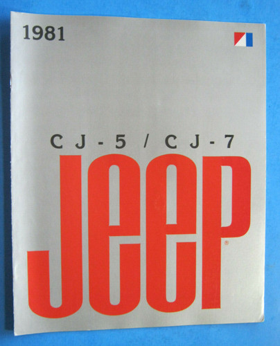 1981 jeep 7 catalog - cj-5,