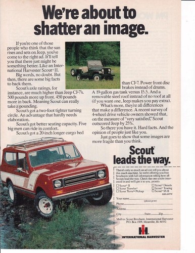 1978 scout print - ih, print-ad