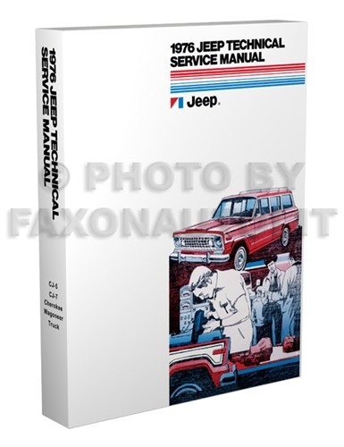 1976 jeep repair shop manual - shop,